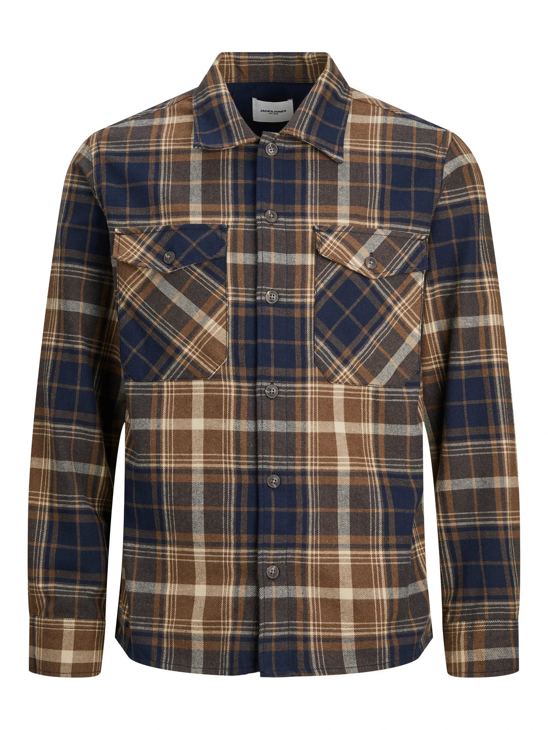 Eddie Check Overshirt LS - Otter