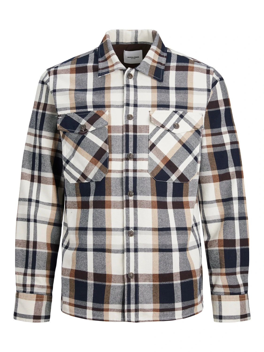 Eddie Check Overshirt LS - Otter