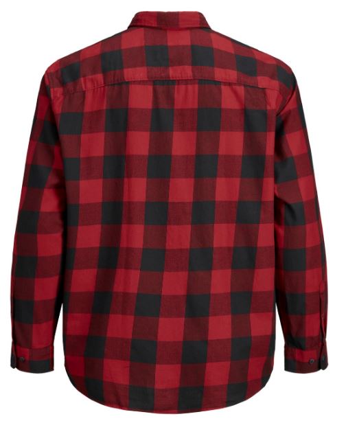 Gingham Twill Shirt Brick Red